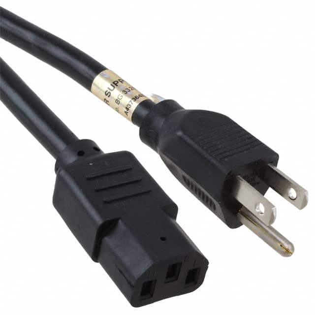 P007-002 CORD 14AWG NEMA5-15P - IEC320 2'