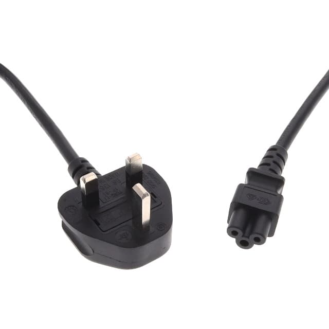 6104262M0712(R) CORD 18AWG BS1363-IEC 320 6.73'