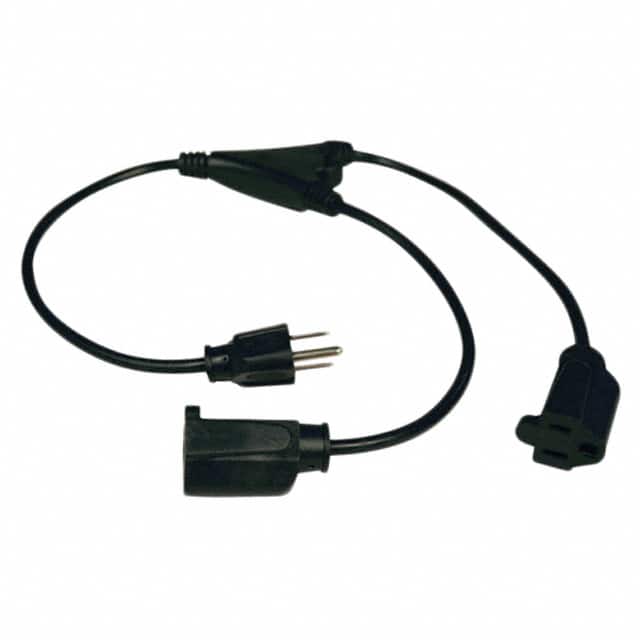 P022-001-2 CORD 18AWG NEMA5-15P - 5-15R 1'
