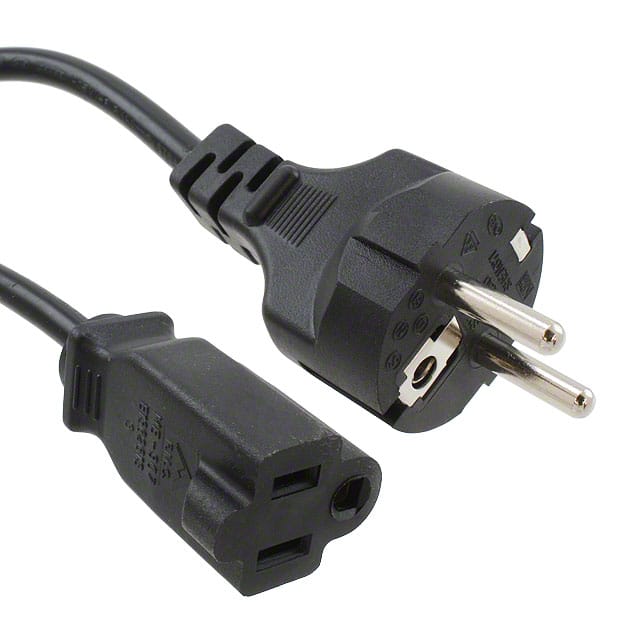 800-0.75-44L-BL-00200-1 CORD CEE 7/7 TO NEMA 5-15R 6.56'