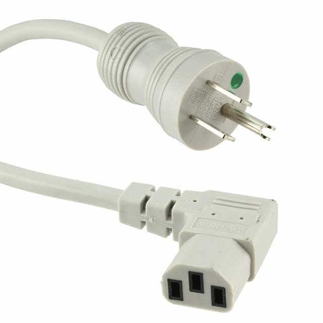 240009-06 CORD 18AWG 5-15P TO C13 RA 10'