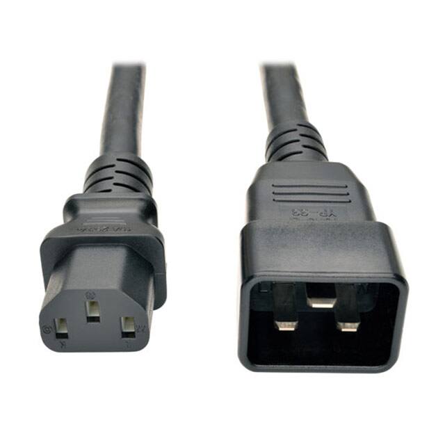 P032-003 CORD 12AWG IEC320C20 - 320C13 3'
