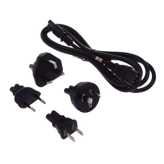 CC8-703-KIT(R) CORD IEC 320-C8 TO 320-C7 BLK