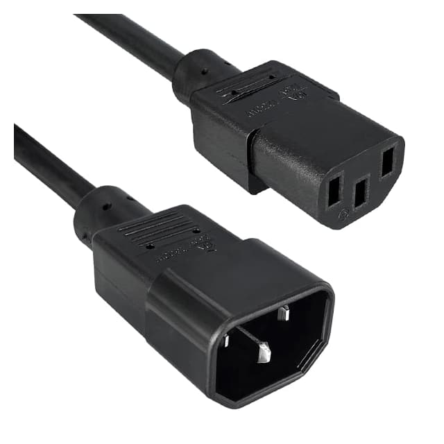 318002-01 CORD 18AWG 320C14 - C13 3.25'