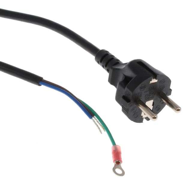23144262M5TTR(R) CORD 18AWG CEE 7/7 TO CB 8.2' BL