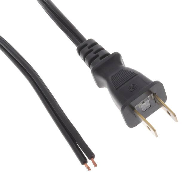 4581116F600(R) CORD 18AWG NEMA 1-15P-CBL 6.56'