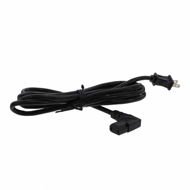 401P1988F702 CORD 16AWG NEMA 1-15P 8' BLACK