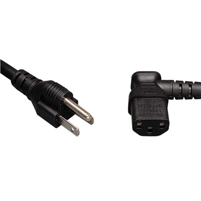 P006-010-13RA CORD 18AWG 5-15P TO C13 RA 10'