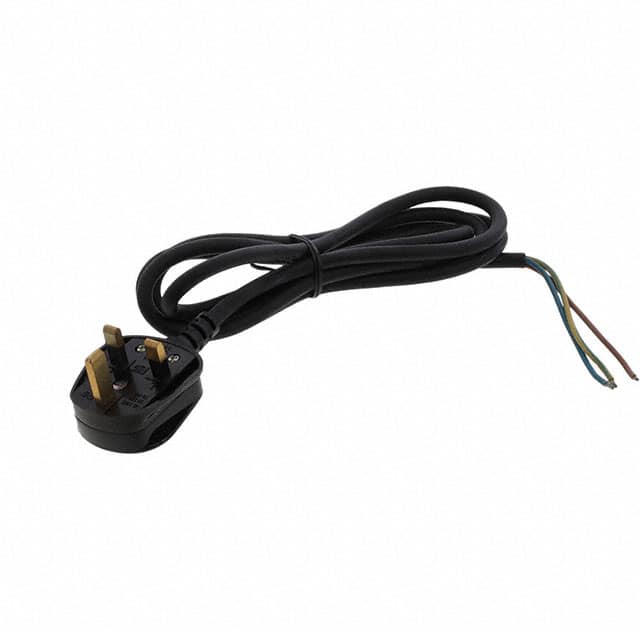 6104136F000 CORD 17AWG BS1363 TO CBL 6.1' BL