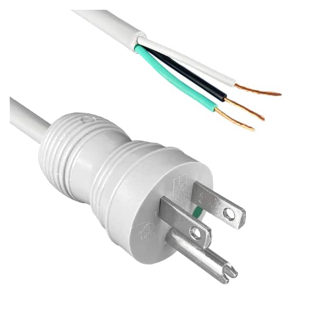 232015-06 CORD 16AWG NEMA 5-15P TO CBL 12'