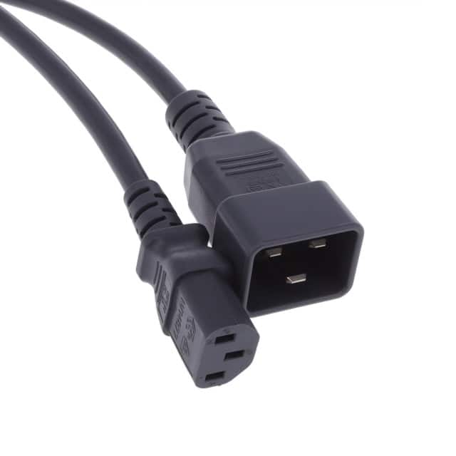70335002M5701-GY(R) CORD 17AWG IEC-C20-IEC 8.2'