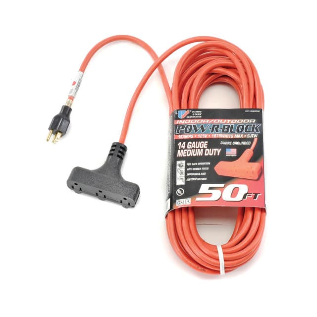 62050 50 FT. THREE CONDUCTOR CORD W/PO