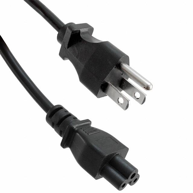 800-18-39B-BL-0006F-1 CORD 18AWG 5-15P - 320-C5 6' BLK