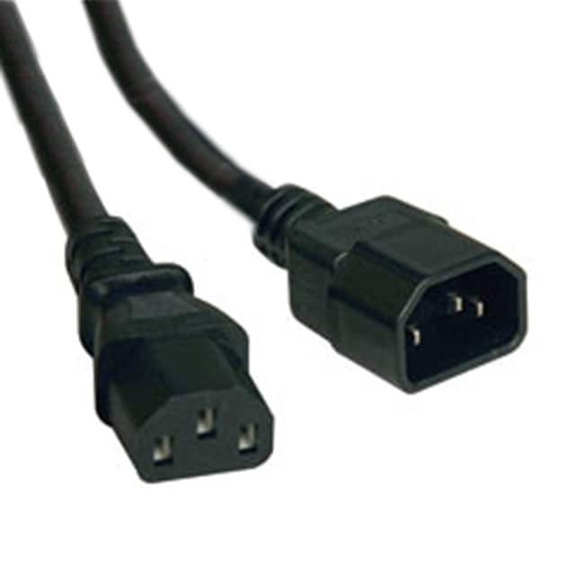 P004-004-13A CORD 16AWG IEC320C14 - 320C13 4'