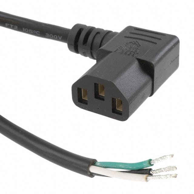 A-PC1504-030026-1 CORD 14AWG IEC320 RA - CBL 9.84'