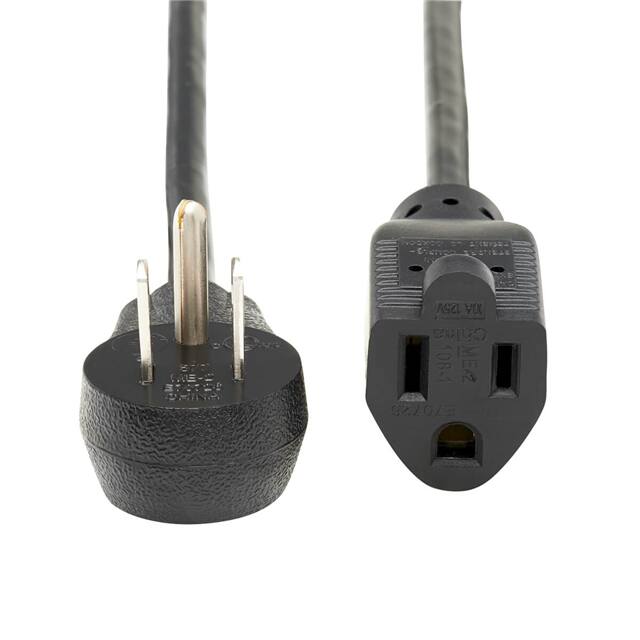 P022-025-15D POWER EXTENSION CORD, RIGHT-ANGL