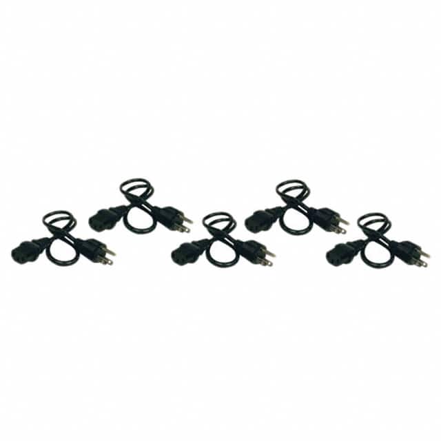 P030-002-5 CORD 18AWG 5-15P - IEC320 2' 5PK