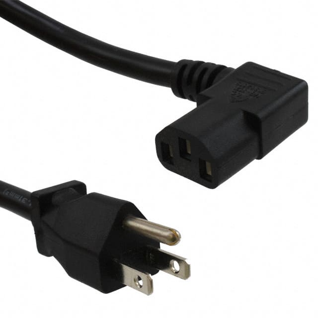 A-PC2304-030021-1 CORD 18AWG 5-15P TO C13 9.84'