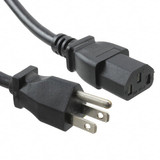 A-PC2302-030028-1 CORD 18AWG 5-15P - 320-C13 9.84'