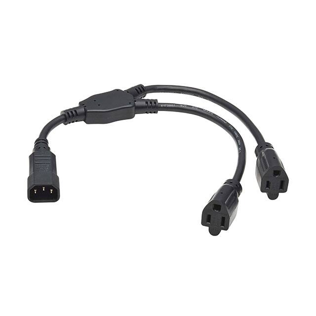 P002-18N-2R POWER CORD Y SPLITTER, C14 TO 2X
