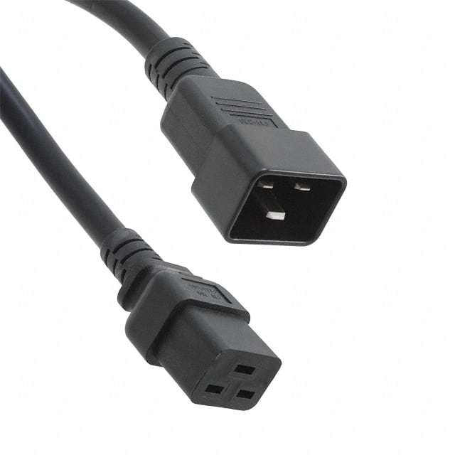 800-12-32D-BL-0001F CORD 12AWG IEC320C20 - 320C19 1'