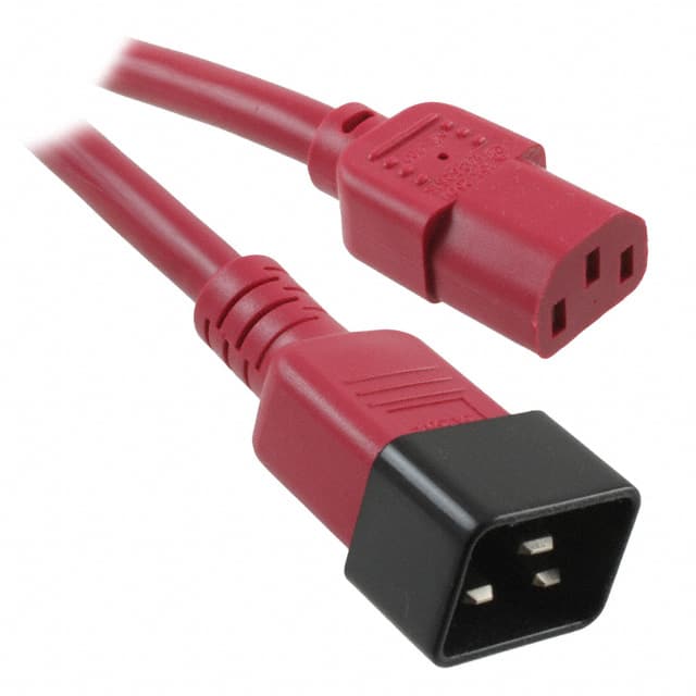 800-14-19D-RE-0006F CORD 14AWG IEC320C20 - 320C13 6'