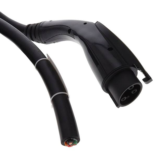 J2CE4821-25L0A-179 CORD 8 AWG J1772 TO CBL 25' BLK