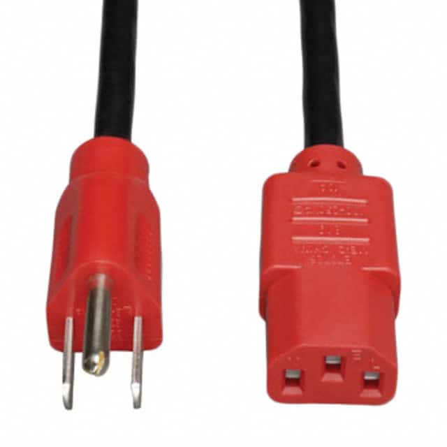 P006-004-RD CORD 18AWG NEMA5-15P - IEC320 4'