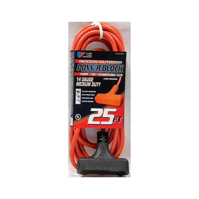 62025 25 FT. THREE CONDUCTOR CORD W/PO