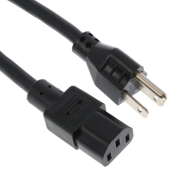 3011896F7701(R) CORD 16AWG 5-15P - 320-C13 6.56'