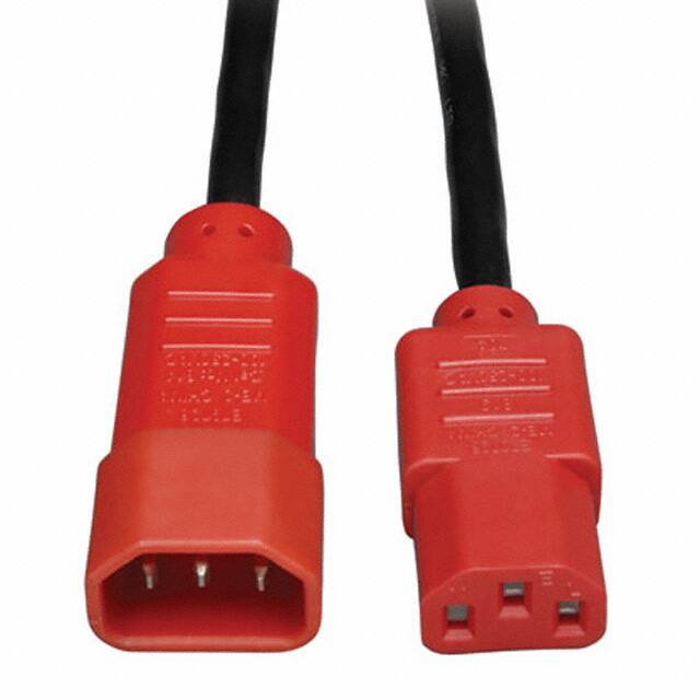 P004-004-RD CORD 18AWG IEC320C14 - 320C13 4'