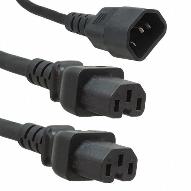 7051042F701HX2(R) CORD 14AWG IEC-C14-IEC 2.31'