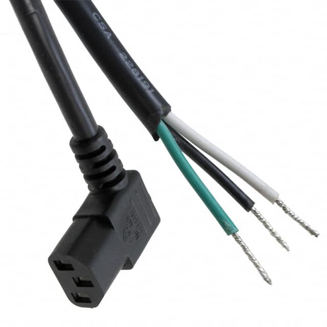 A-PC1504-030027-1 CORD 16AWG IEC320 RA - CBL 9.84'