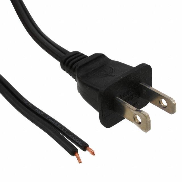 800-1808-2-SPT1-BL-0006F CORD 18AWG NEMA 1-15P TO CBL 6'