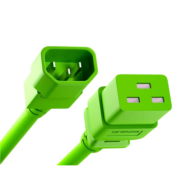 PWCD-C14C19-15A-08F-GRN CORD C14 - C19 14AWG GREEN 8FT