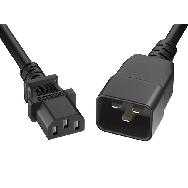 PWCD-C13C20-15A-06F-BLK CORD C13 - C20 14AWG BLACK 6FT