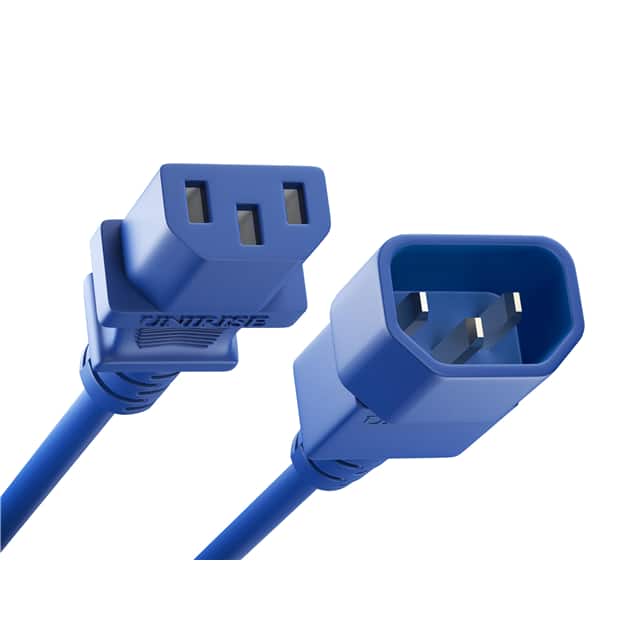 PWCD-C13C14-13A-1.5F-BLU CORD C13 - C14 16AWG BLUE 1.5FT