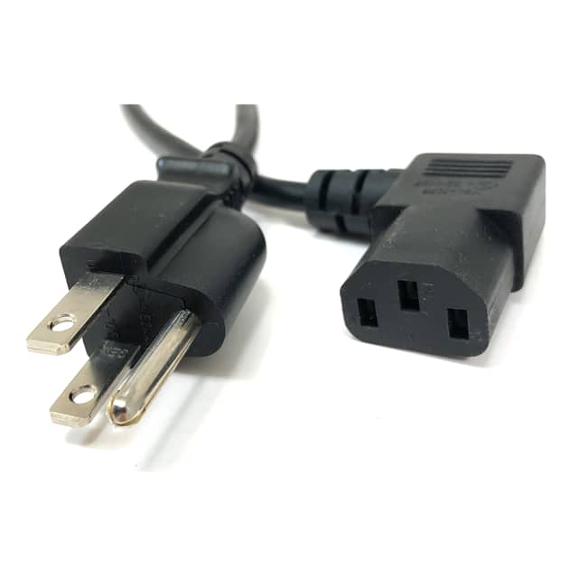 M05-113RA 6' CORD NEMA 5-15P, C13, RT ANGL
