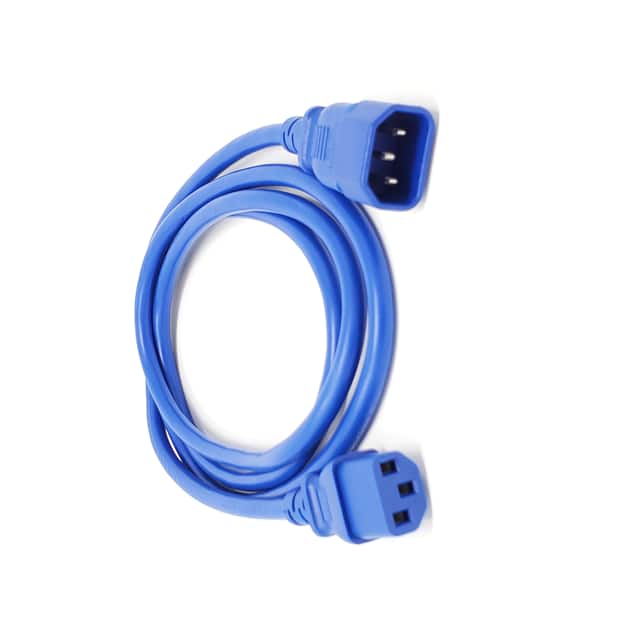 M05-113EULBL 6' CORD C-13 TO C14, 18AWG, BLUE
