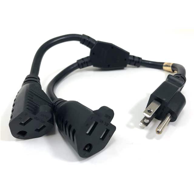 M05-113YUL 1' CORD, NEMA 5-15P - (2) 5-15R
