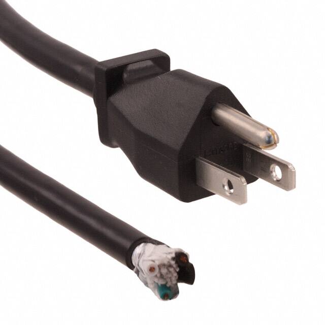 800-1801-0-SJT0-BL-00200 CORD 18AWG NEMA5-15P - CBL 6.56'