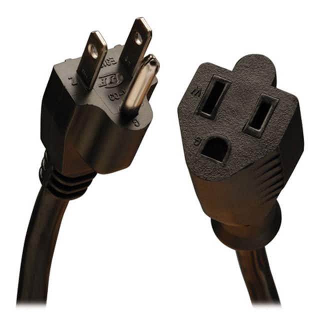 P024-003 CORD 14AWG NEMA5-15P - 5-15R 3'
