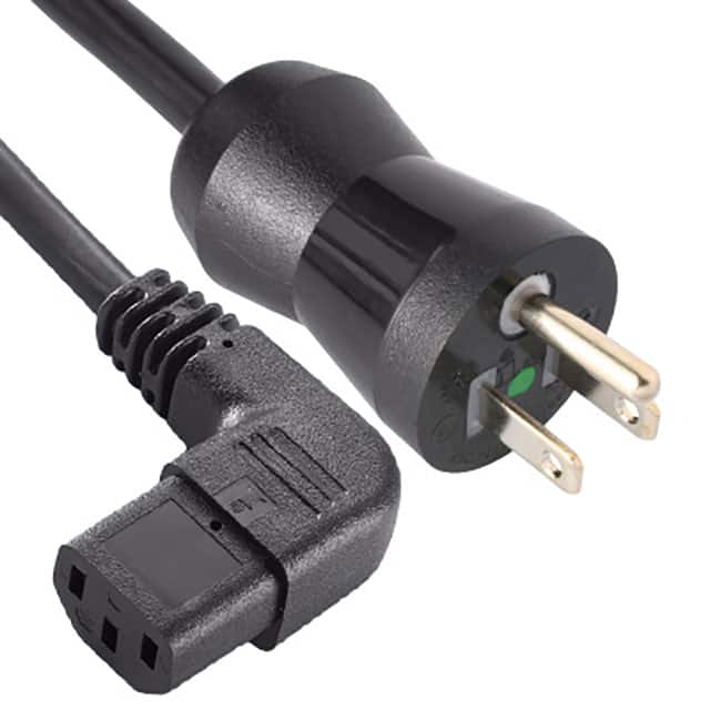 86610740 MEDICAL NEMA 5-15P W /ANGLED C13