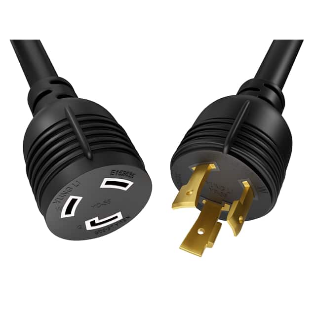 PWCD-L530PL530R-30A-03F-BLK CORD L5/30P - L5/30R 10AWG 3FT