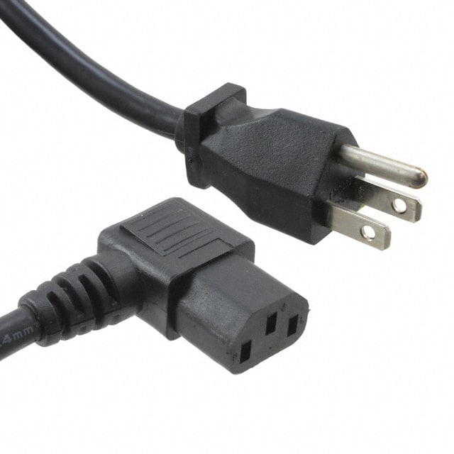 A-PC2304-030028-1 CORD 18AWG 5-15P TO C13 9.84'