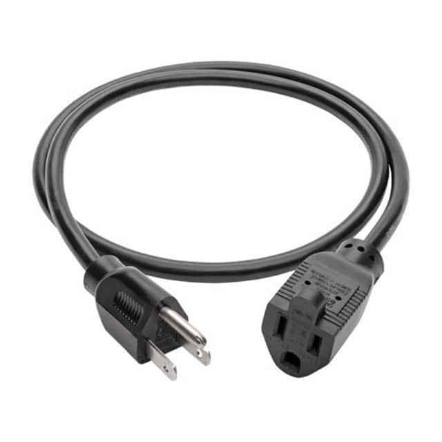 P022-003 CORD 18AWG NEMA5-15P - 5-15R 3'