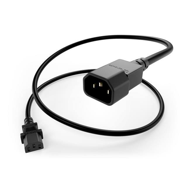 PWCD-C13C14-10A-03F-BLK POWER CORD C13-C14 SJT BLACK 3FT