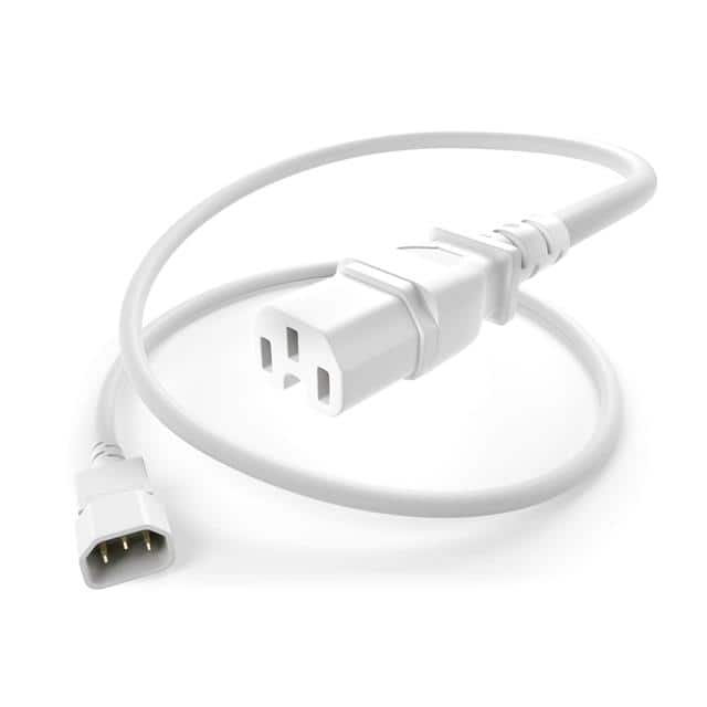 PWCD-C14C15-15A-10F-WHT POWER CORD C14-C15 WHITE 10FT