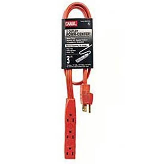 B583414 CORD 14AWG NEMA5-15P TO 5-15R 3'