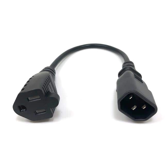 M05-102 CORD 18AWG IEC320-C14 - NEMA5 1'